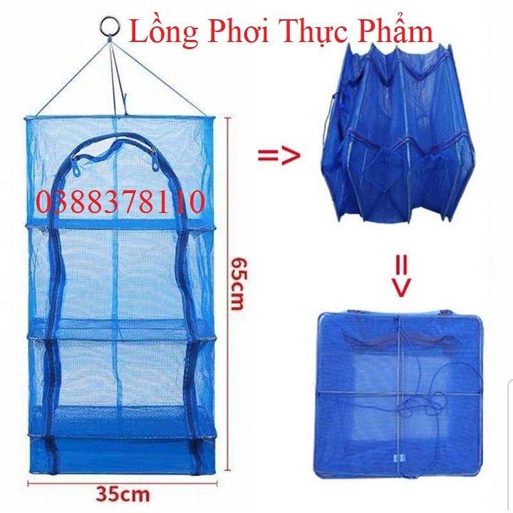 Lồng Phơi Thực Phẩm Lồng Phơi Thực Phẩm, Phơi Cá Khô Chống Ruồi Muỗi, Côn Trùng Bằng Lưới PE Dễ Dàng Vệ Sinh, Thu Gọn