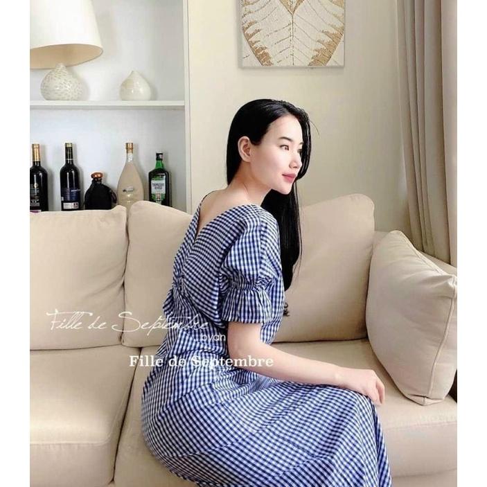 Váy maxi kẻ xoắn 2 kiểu siêu hot