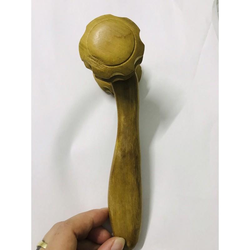 Dụng cụ lăn massage cơ thể bằng gỗ thơm, con lăn chân tay lưng giúp thư giãn