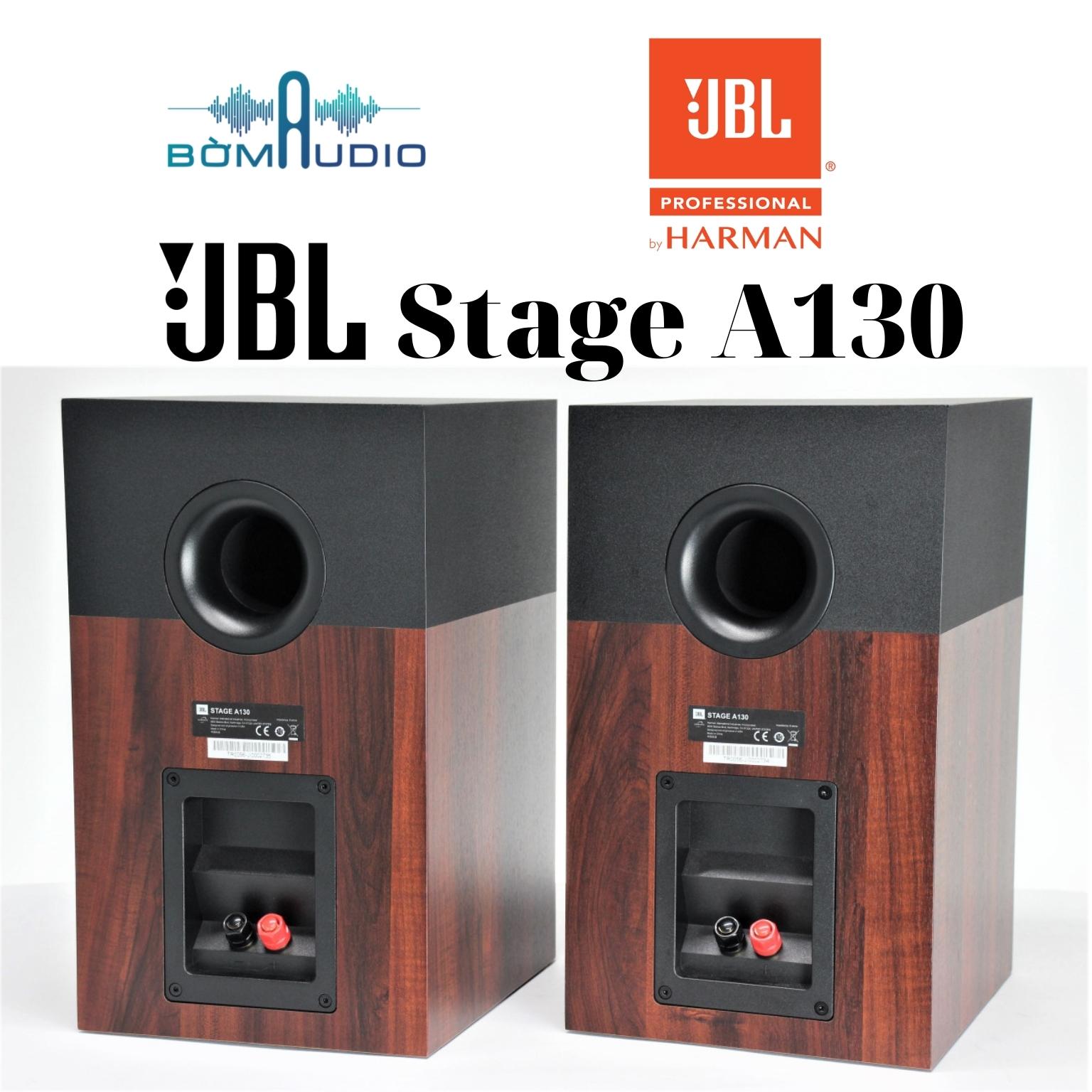 JBL STAGE A130 | Loa Bookshelf Xem Phim Nghe Nhạc Cực Hay Của JBL_USA | Treb Nhôm Sáng 25mm Thiết Kế Họng Kèn Hướng Sóng Độc Đáo - Loa Mid/Bass Polycellulose 13,5cm - Công Suất 125W - Độ Nhạy Cao 86dB | Hàng Chính Hãng _ Mới 100%