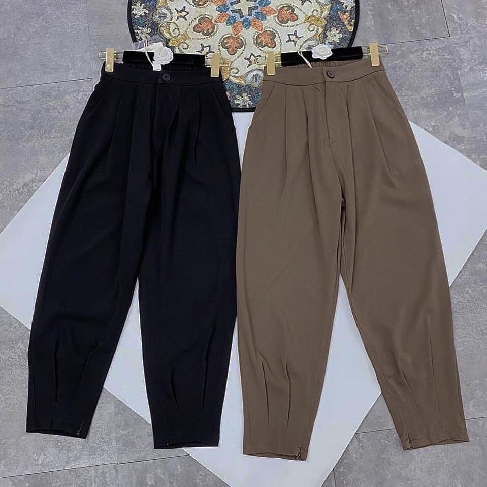 QUẦN BAGGY BO CHÂN KHOÁ GẤU QUẦN TÂY SIÊU ĐẸP CHẤT TUYẾT MƯA ĐỨNG FROM THỜI TRANG BAGGY KHÓA GẤU 8321