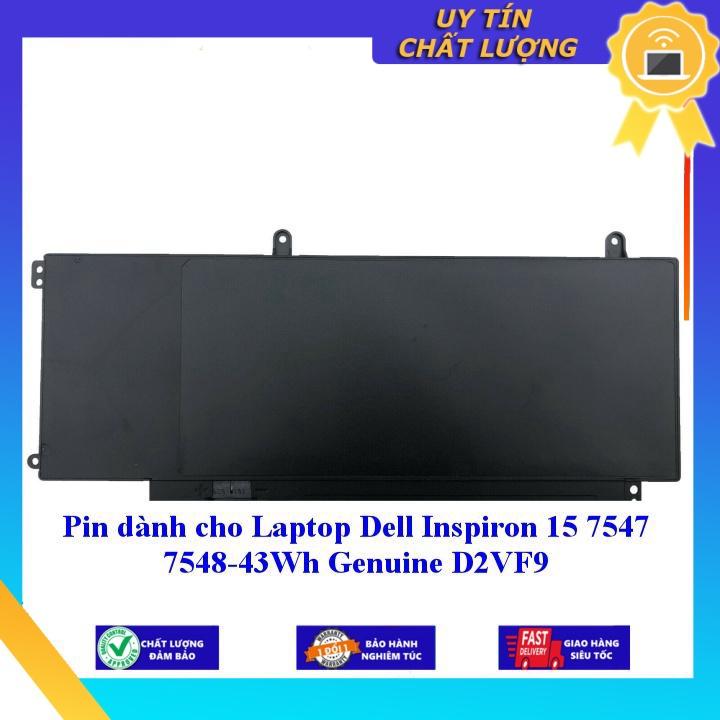 Pin dùng cho Laptop Dell Inspiron 15 7547 7548 - 43Wh Genuine D2VF9 - Hàng Nhập Khẩu New Seal