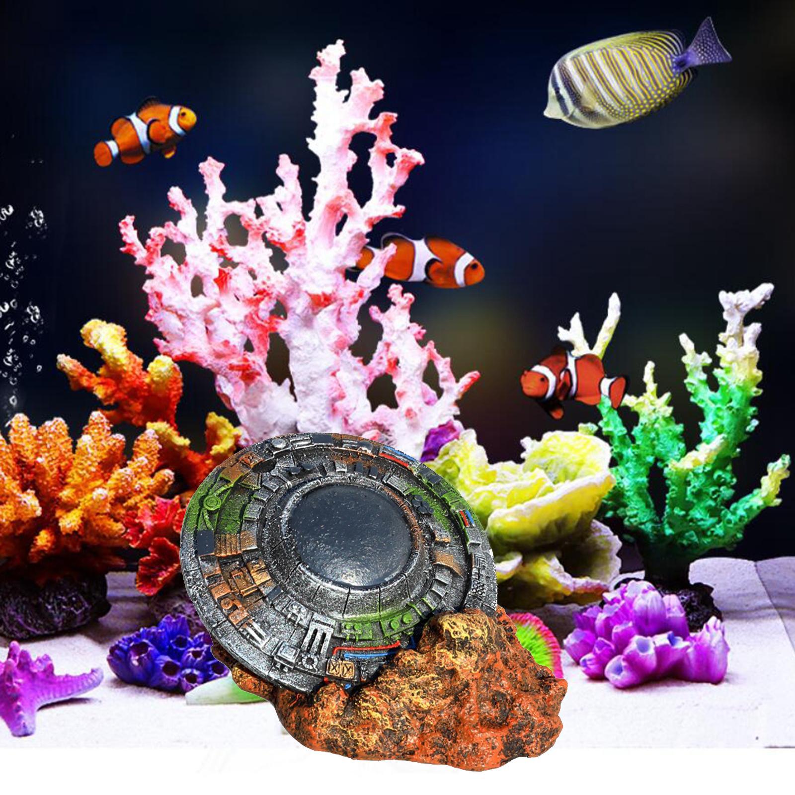 Resin Aquarium Ornament  Fish Tank Artificial Hiding Cave Accessories