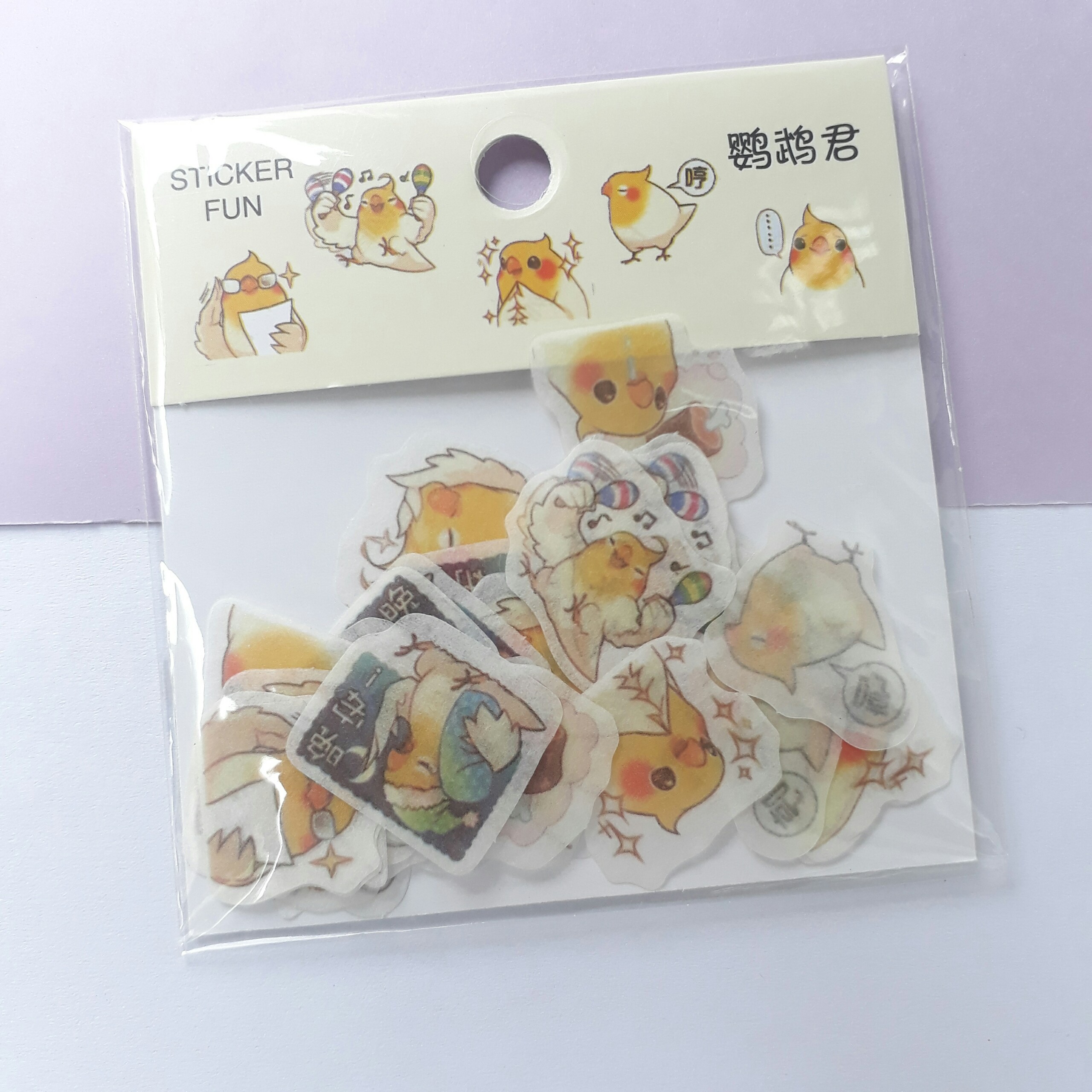 Bộ 32 Sticker Hình Dán Mini Con Gà