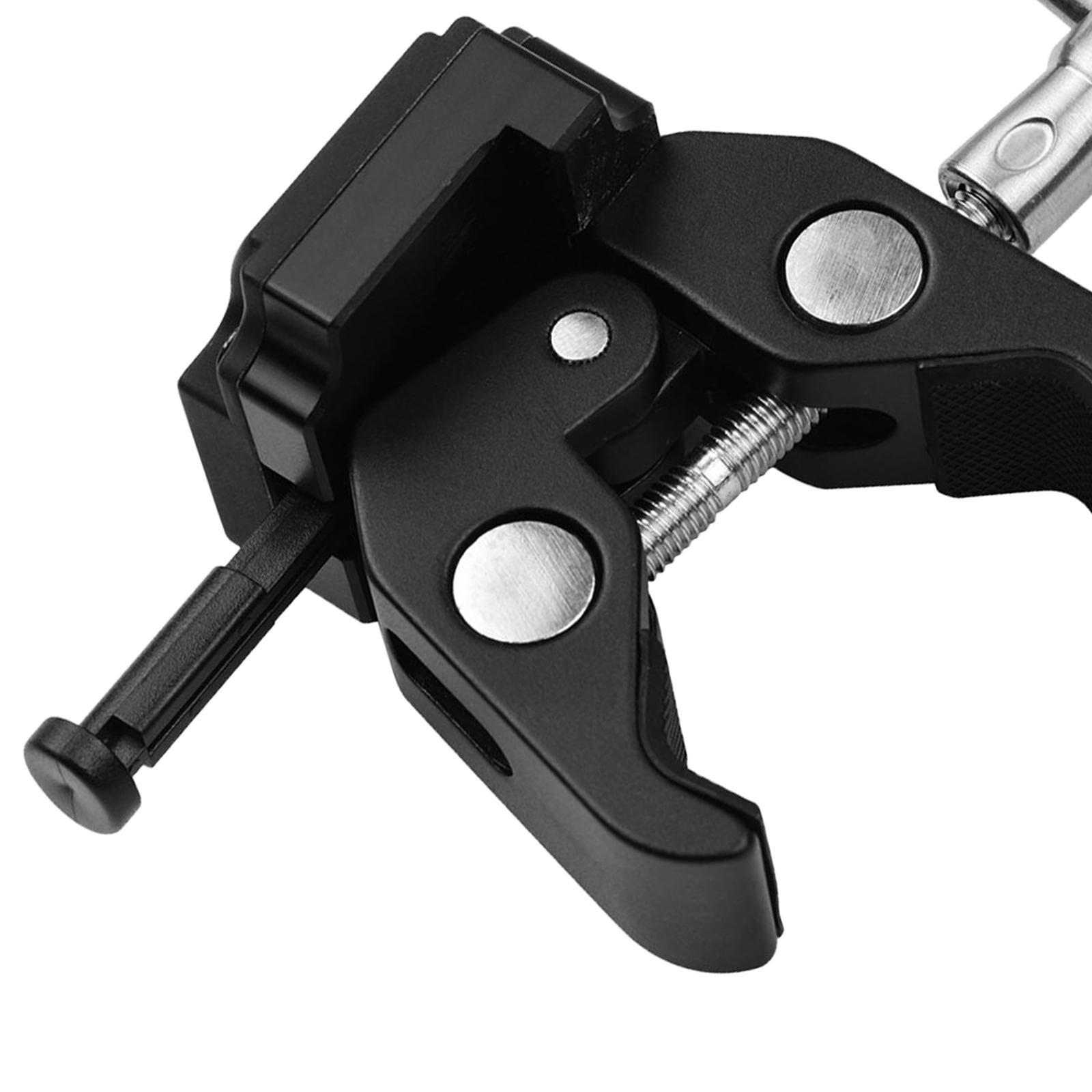 Adapter with Clamp Alloy for Light Stand Tripod 1.2kg Load Capacity
