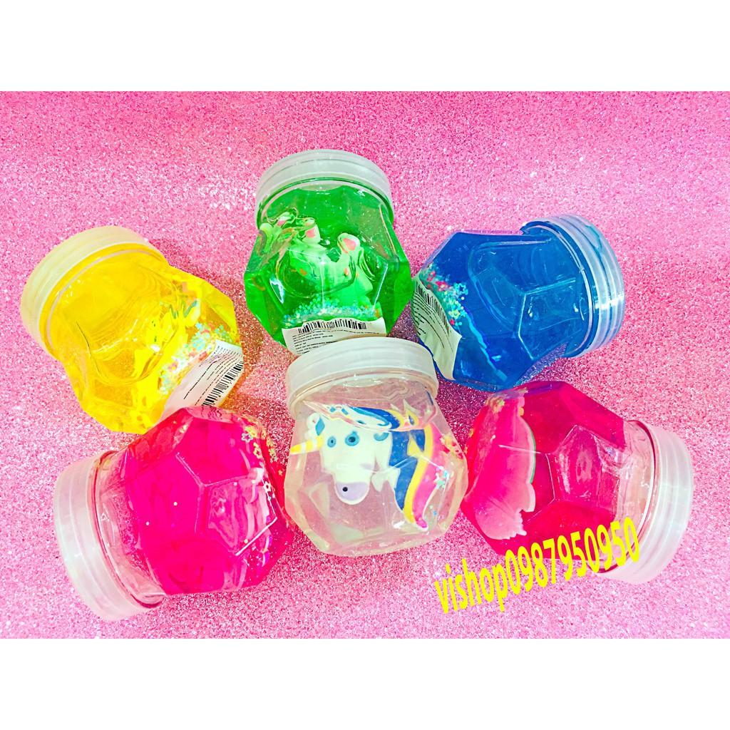 đồ chơi slime lọ mềm dẻo có hình ngựa mã KEA92 WNT3162