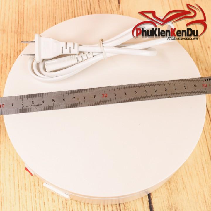 ĐẾ XOAY, BÀN XOAY TRƯNG BÀY SẢN PHẨM 20CM TẢI 15KG, DÙNG ĐIỆN 220V