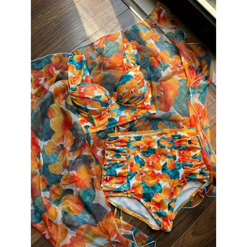 Bộ Bikini 3 Món Đi Biển Nữ Hot Trendy