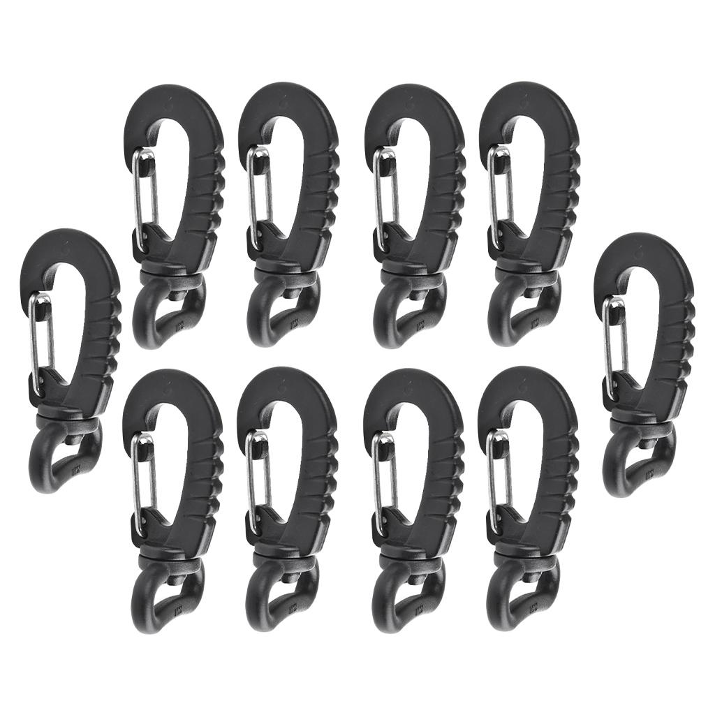10pcs Premium Lobster Claw Clasps - 1 Inch 360° Swivel Snap Hooks for Lanyard Paracord Leather Crafts Accessories