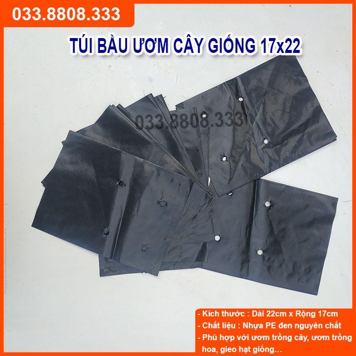 TÚI BẦU VUÔNG ĐEN DÙNG ƯƠM CÂY 1KG- CHẬU ƯƠM CÂY BỀN ĐẸP