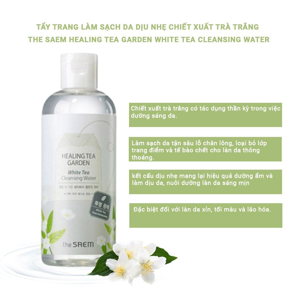 Nước tẩy trang làm sạch da THE SAEM Healing Tea Garden Cleansing Water 300ml