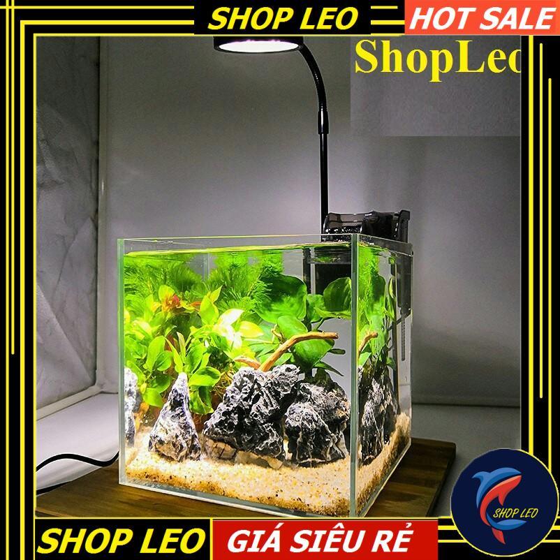 Đèn led Kệ gỗ BamBoo - - Đèn đế gỗ - phụ kiện thủy sinh