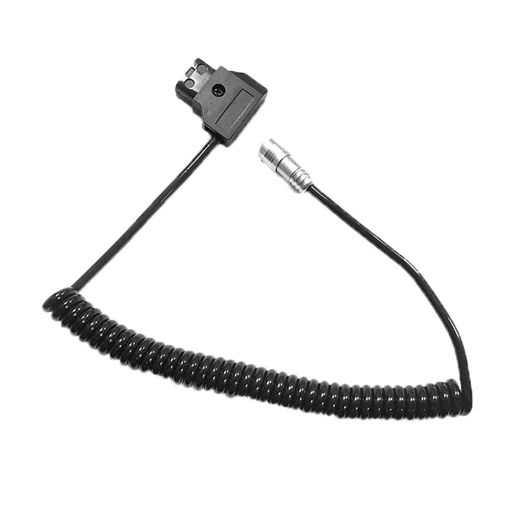 D-Tap Male to Female 4-Pin Aviation Spring Cable for Power Supply Battery