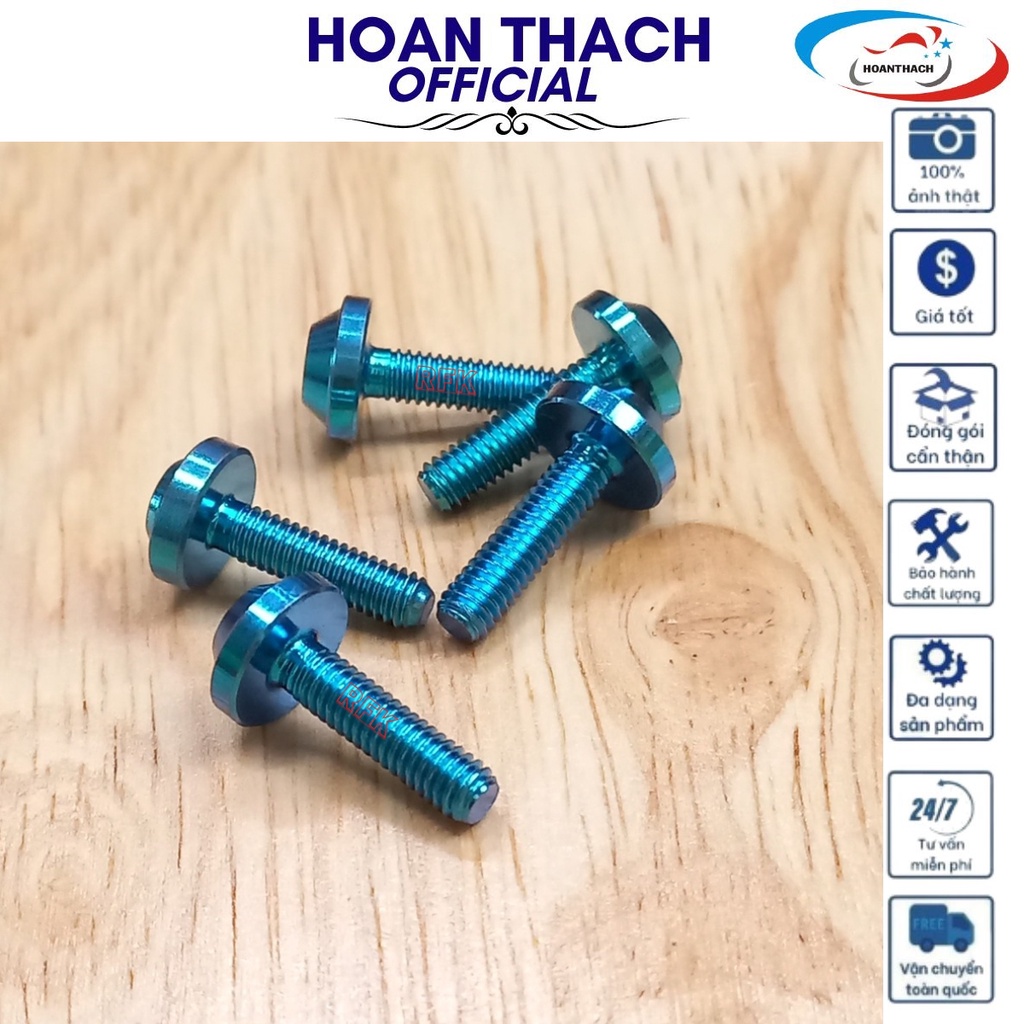 Ốc Gr5 Titan Dù 4L15 Lục Bảo Dùng cho nhiều dòng xe  SP010312(giá 1 con)