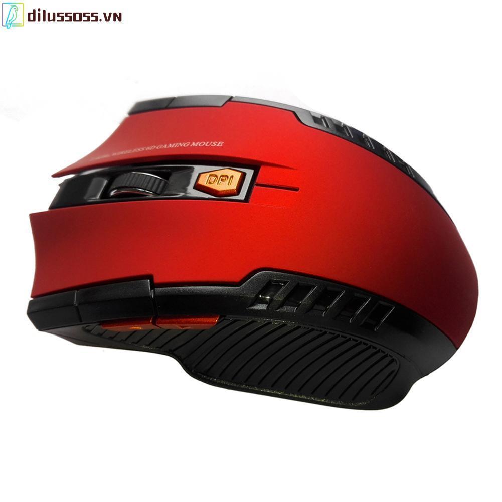 Chuột Gaming Dilussoss không dây 2.4GHz 6 nút bấm cho PC/Laptop