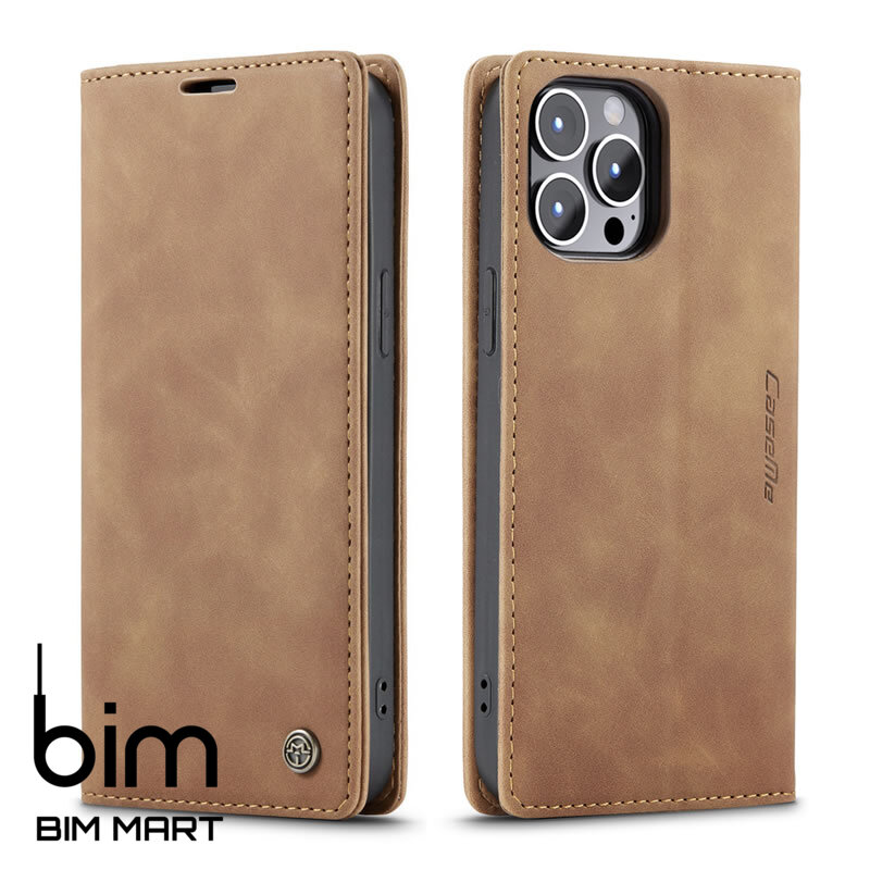 Bao da cao cấp dành cho iPhone 13 Pro Max dạng ví chính hãng Caseme - Hàng Nhập Khẩu