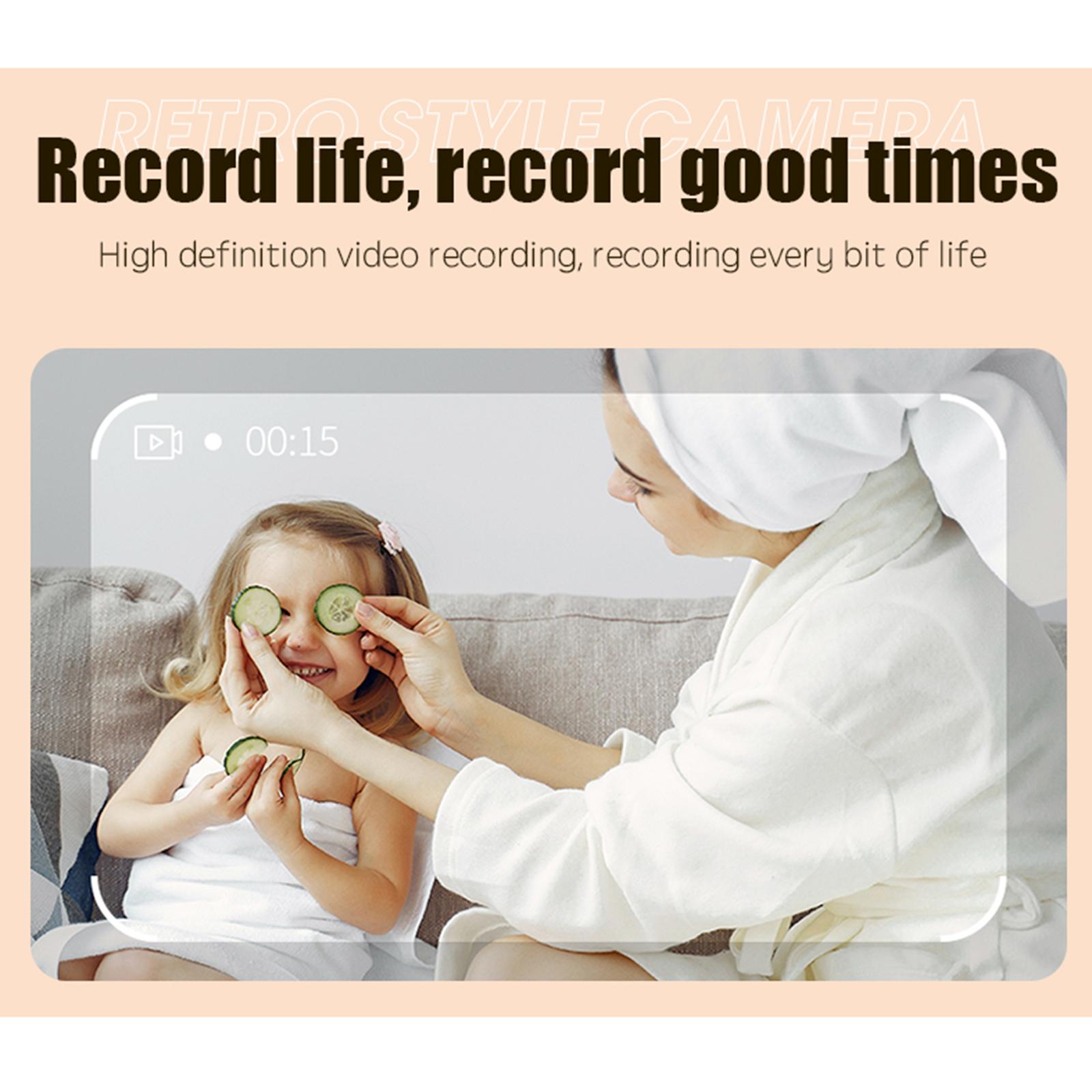 Mini Digital Children's Camera 4K HD Front Rear Dual Camera 50.0MP Kids Funny Selfie Camera Boys Girls Christmas Birthday Gifts