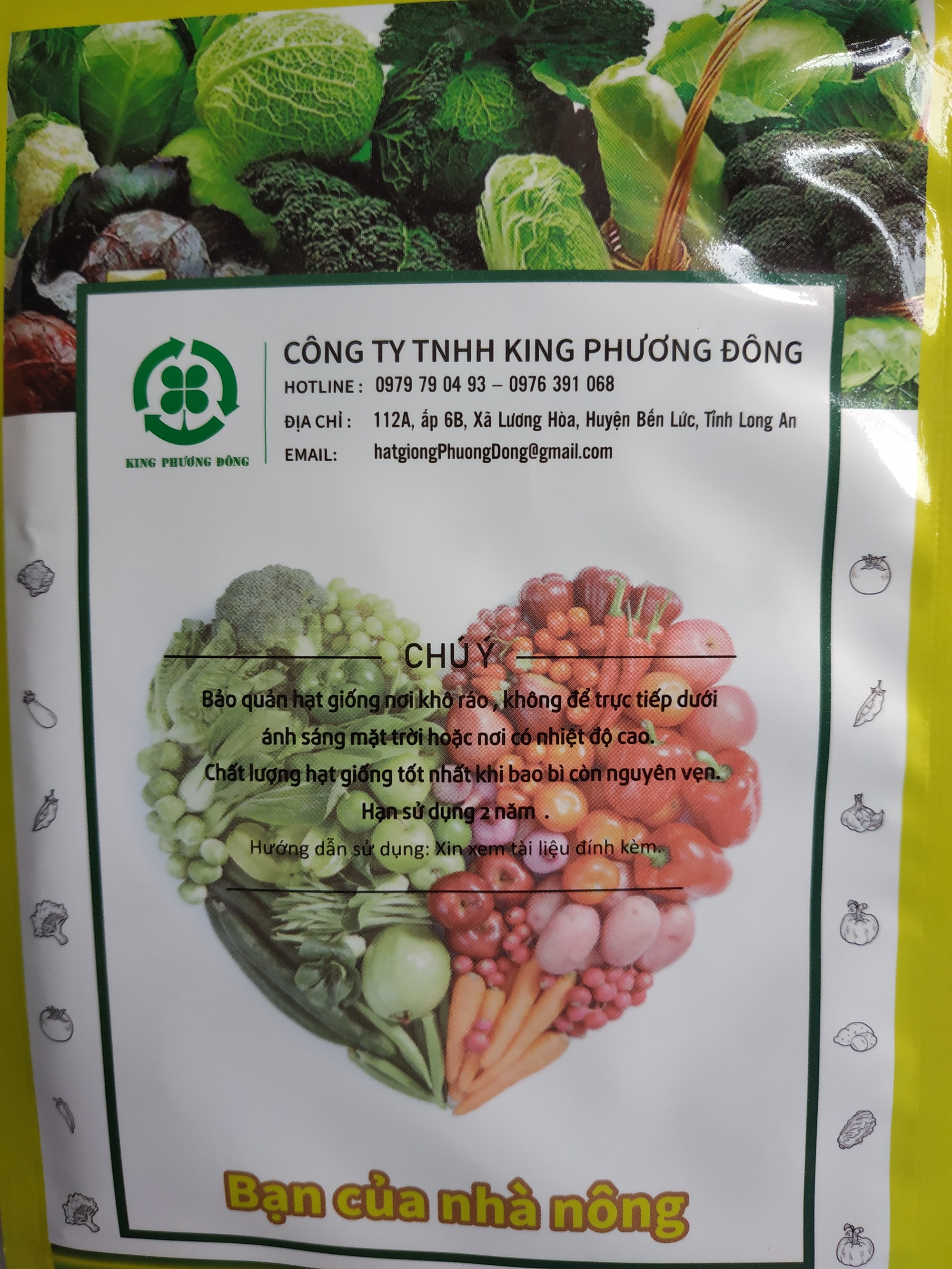 Combo 10 gói Hạt giống CẢI NGỌT CỌNG XANH - gói 20 gram