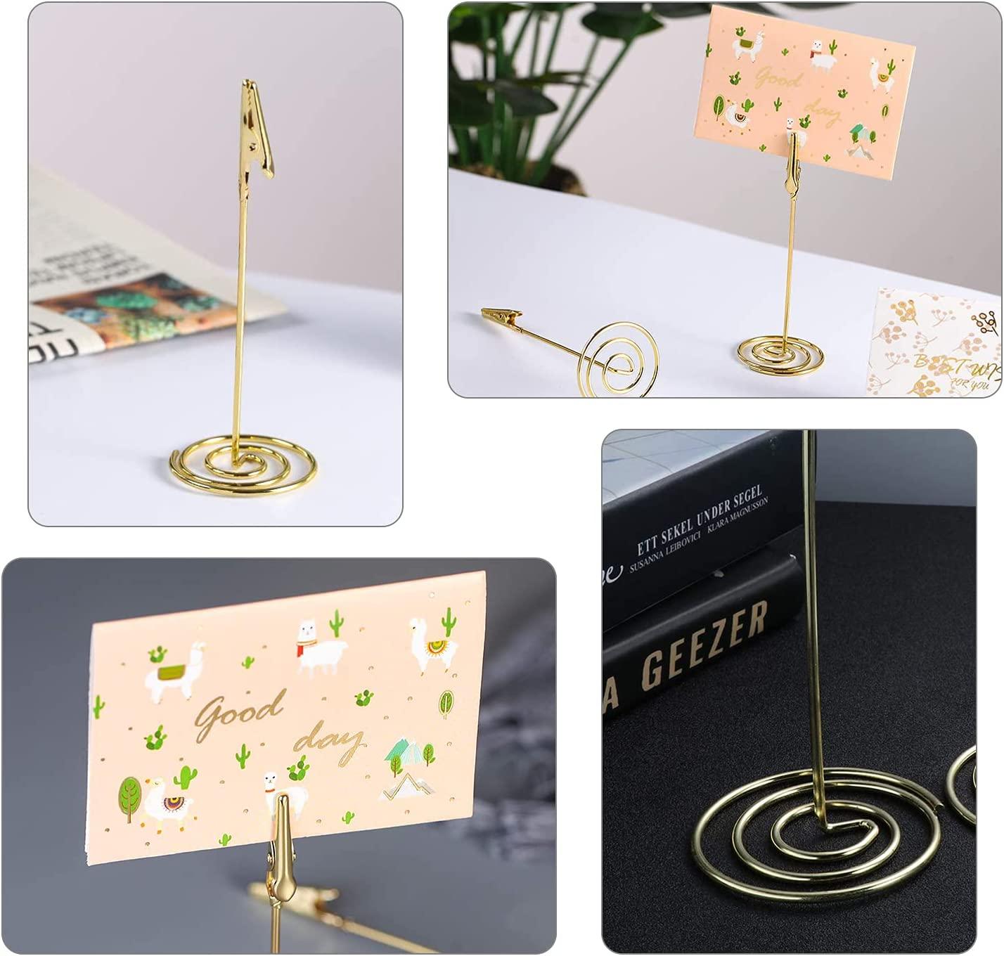 12 mảnh kẹp ảnh giữ, giá đỡ ghi chú thẳng đứng với người giữ clip tin nhắn đóng cửa cá sấu cho ảnh chụp ảnh thẻ ghi chú