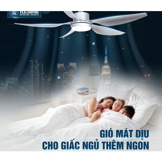 Quạt trần 5 cánh Ecofan Sapphire TLC Công Nghệ LED Tiên Tiến Làm Mát Nhanh, Luồng Gió Tự Nhiên, Tiết Kiệm Điện