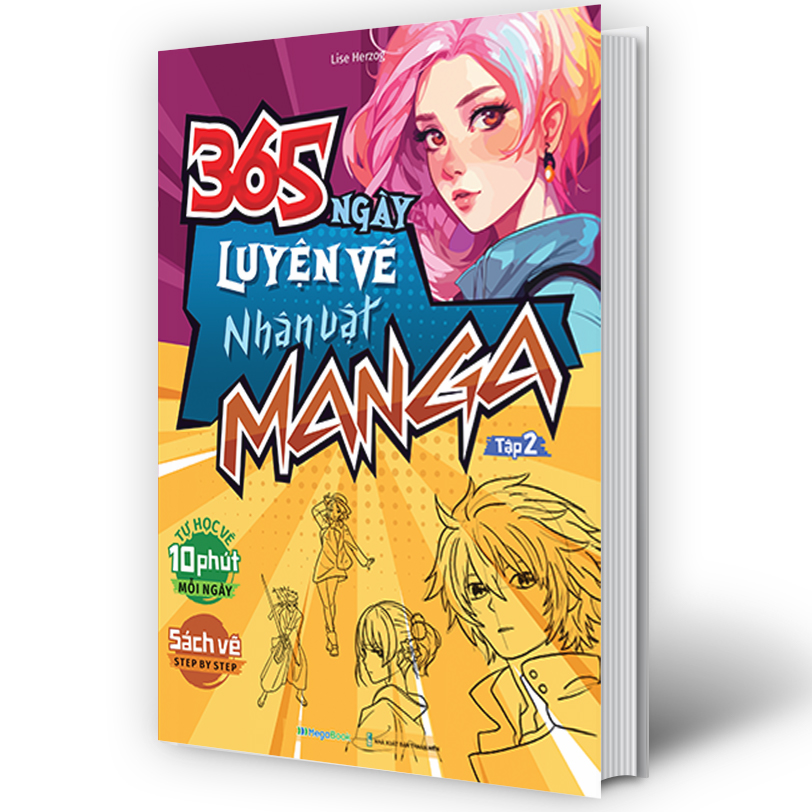 Sách - 365 ngày luyện vẽ Nhân Vật Manga - Tập 2 (MG)