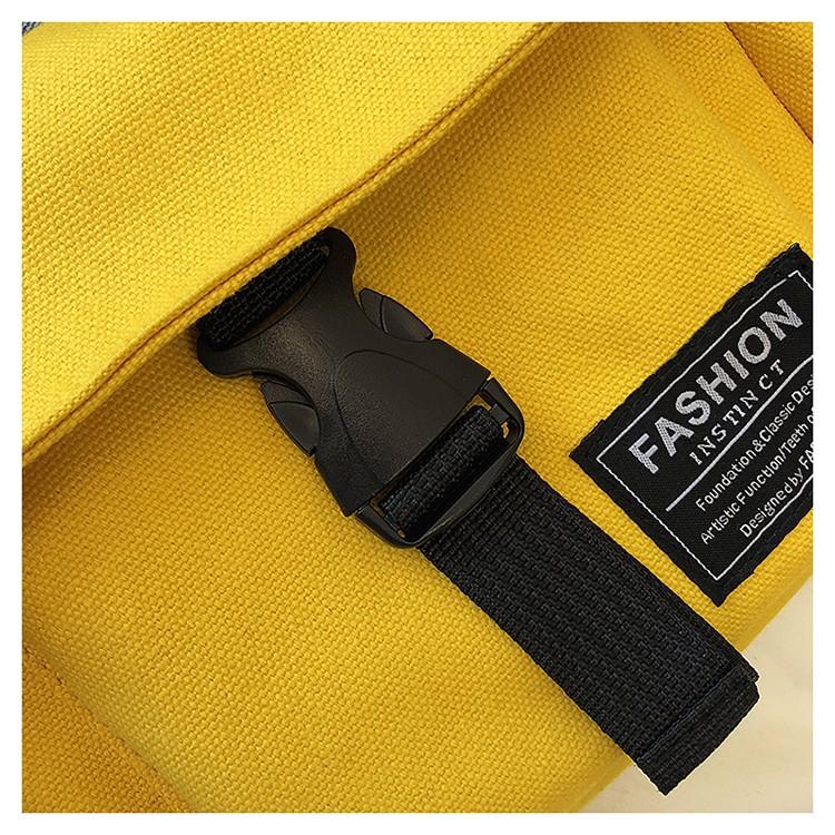 Túi Đeo Chéo Canvas Fashion Thời Trang Hàn Quốc Học Sinh Sinh Viên Đi Học , Đi Chơi