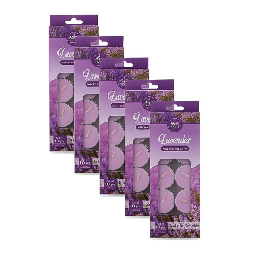 Bộ 5 hộp nến tealight thơm Miss Candle FtraMart NQM0147