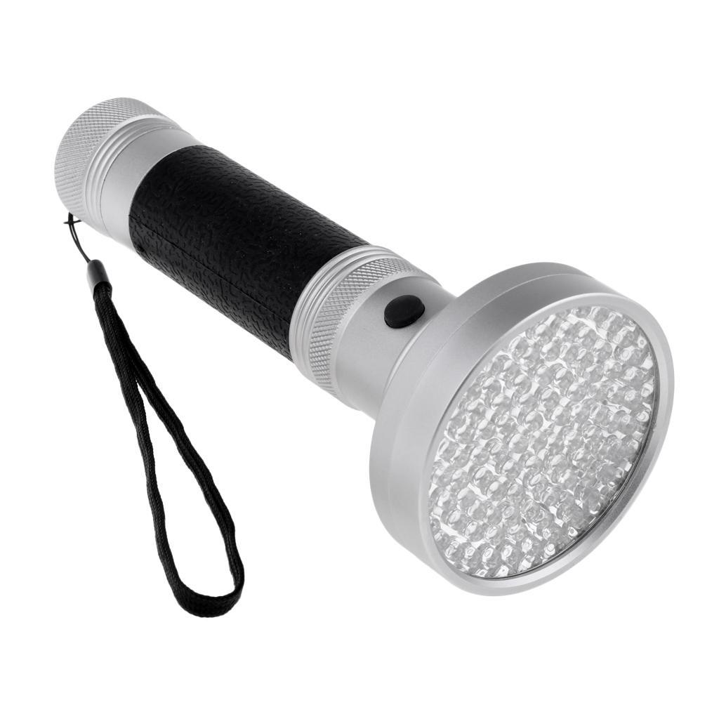 100 LED UV Blacklight Flashlight 395nm Ultraviolet Light Detection Torch for Outdoors Home Use