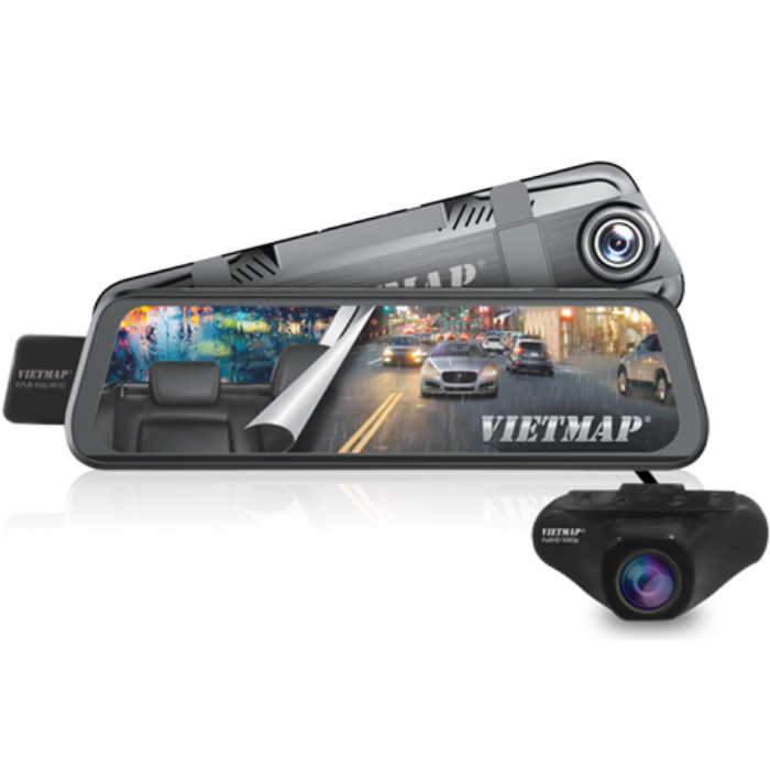 Vietmap G39 - Camera hành trình Dạng gương TRÀN VIỀN điện tử thông minh  - HÀNG CHÍNH HÃNG