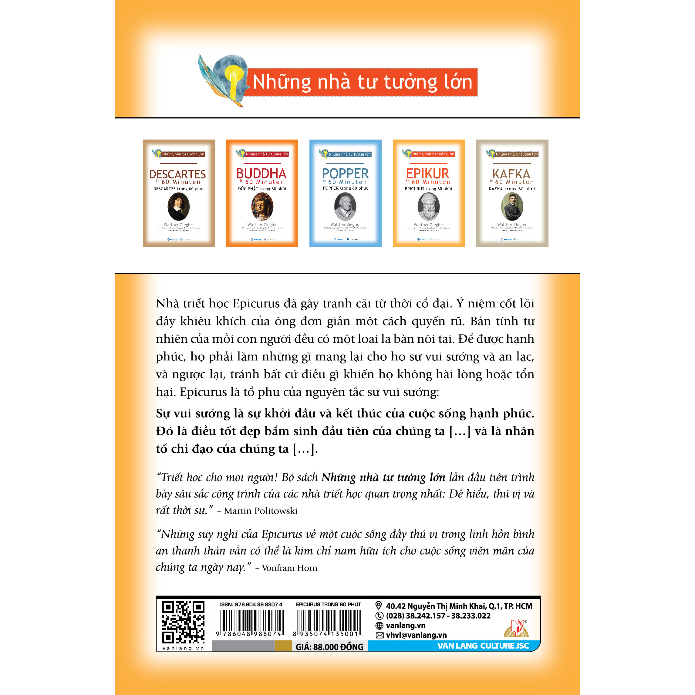 Những Nhà Tư Tưởng Lớn - Epikur Trong 60 Phút