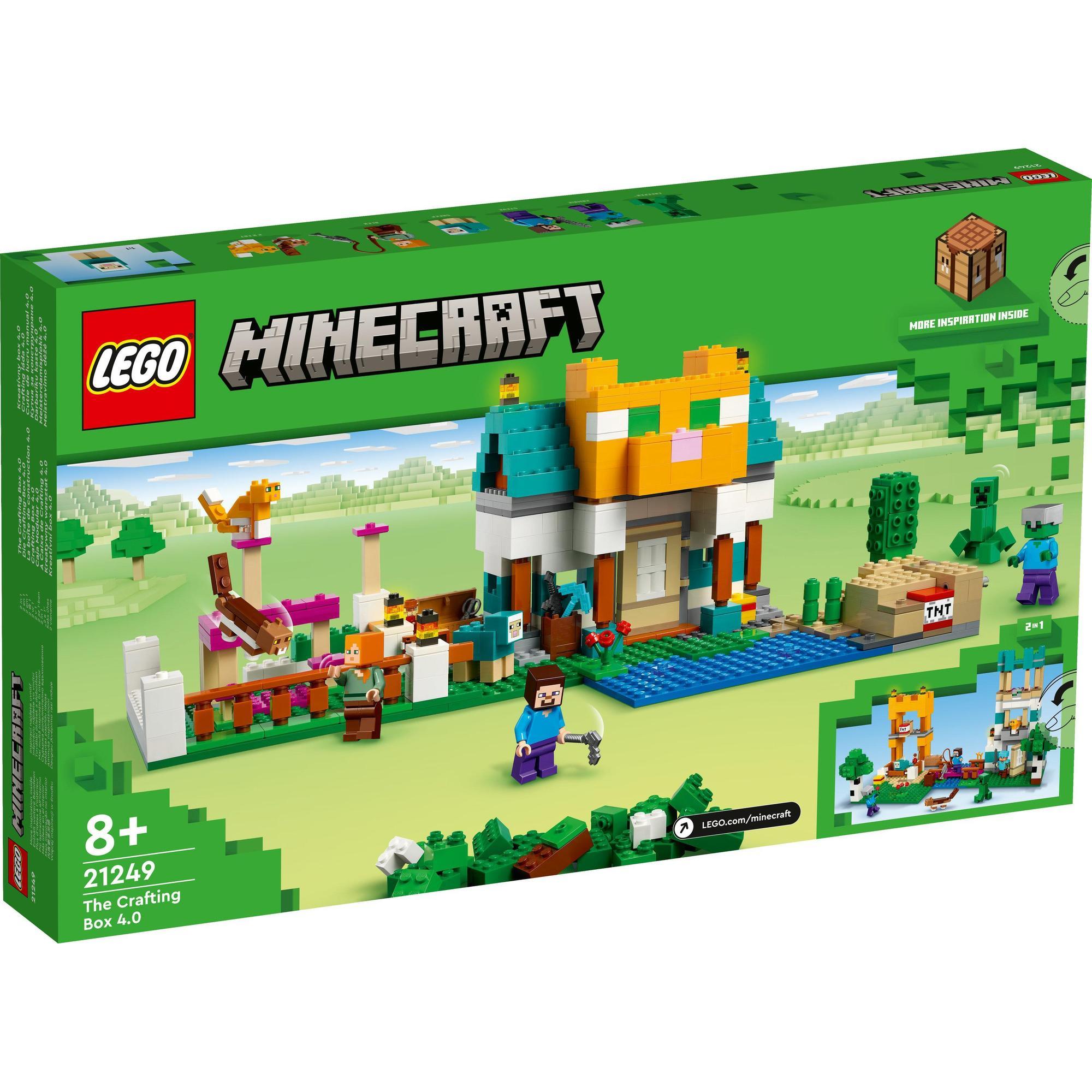 LEGO Minecraft 21249 Đồ chơi lắp ráp Bộ Lắp Ráp Minecraft Sáng Tạo 4.0 (605 chi tiết)