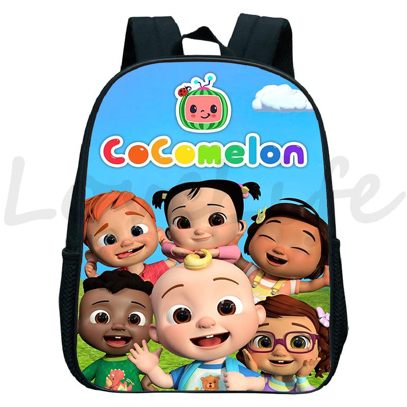 Bé Trai Bé Gái Cocomelon Mẫu Giáo Ba Lô Cho Bé Mini Túi Sách Trẻ Em Hoạt Hình Học Trẻ Bắt Đầu Trường Có Túi Quà Tặng