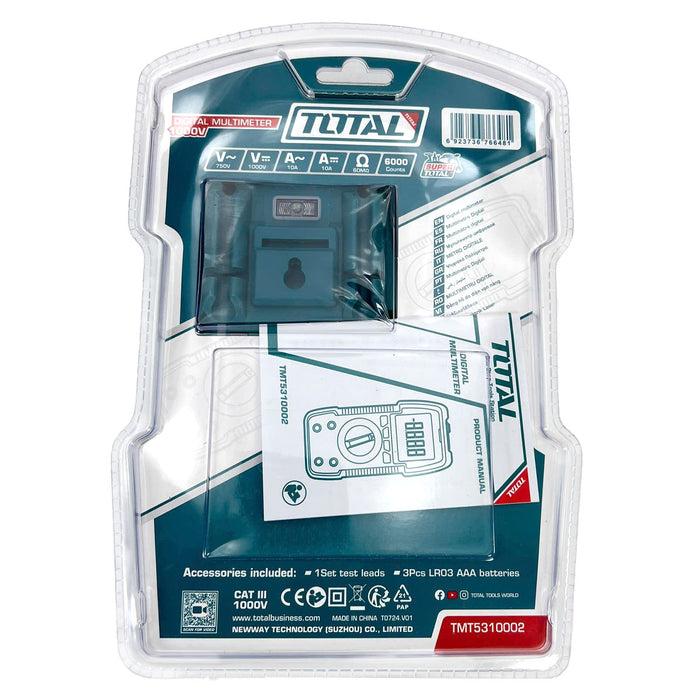 ĐỒNG HỒ VẠN NĂNG KỸ THUẬT SỐ 6V TOTAL TMT5310002 - HÀNG CHÍNH HÃNG