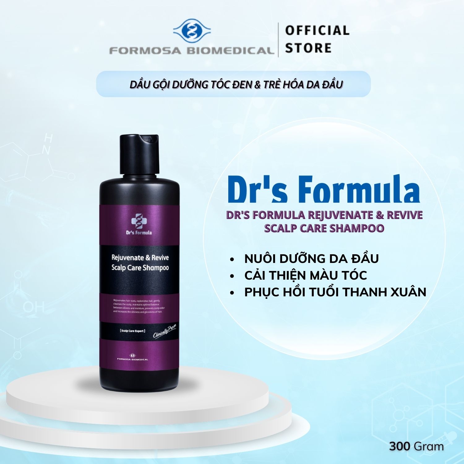 Dầu Gội Dưỡng Đen Và Trẻ Hóa Tóc Dr's Formula Rejuvenate &amp; Revive Scalp Care Shampoo