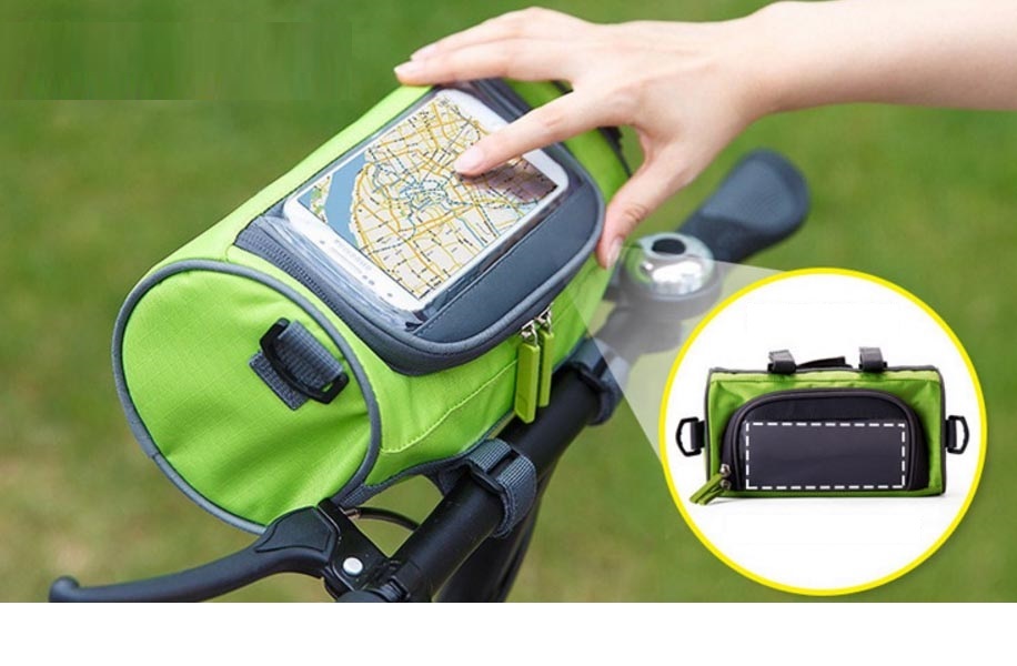 Túi cảm ứng chống thấm đeo chéo và treo xe đạp cảm ứng điện thoại Handlebar