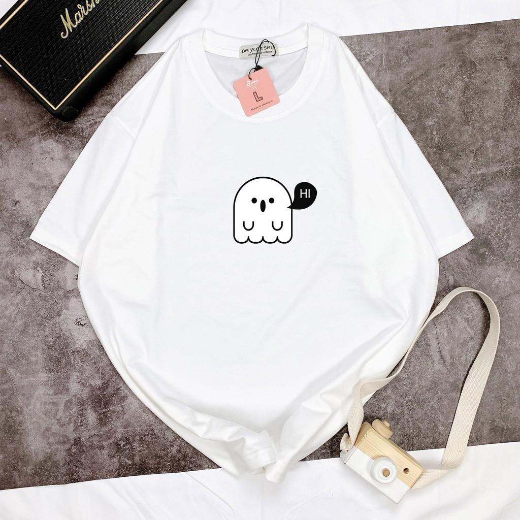 - ÁO THUN TAY NGẮN MA HI UNISEX ĐỦ SIZE M L XL HÌNH THẬT TỰ CHỤP