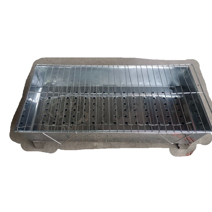 Bếp nướng than hoa ngoài trời loại lớn có chân kèm vỉ nướng cao cấp