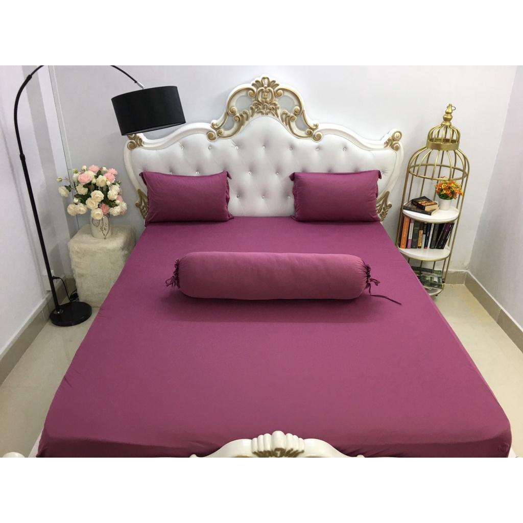 Bộ Drap Thun Hàn Quốc Mát Lạnh Cực Hot {4 MÓN} ko xù , ko ra màu.