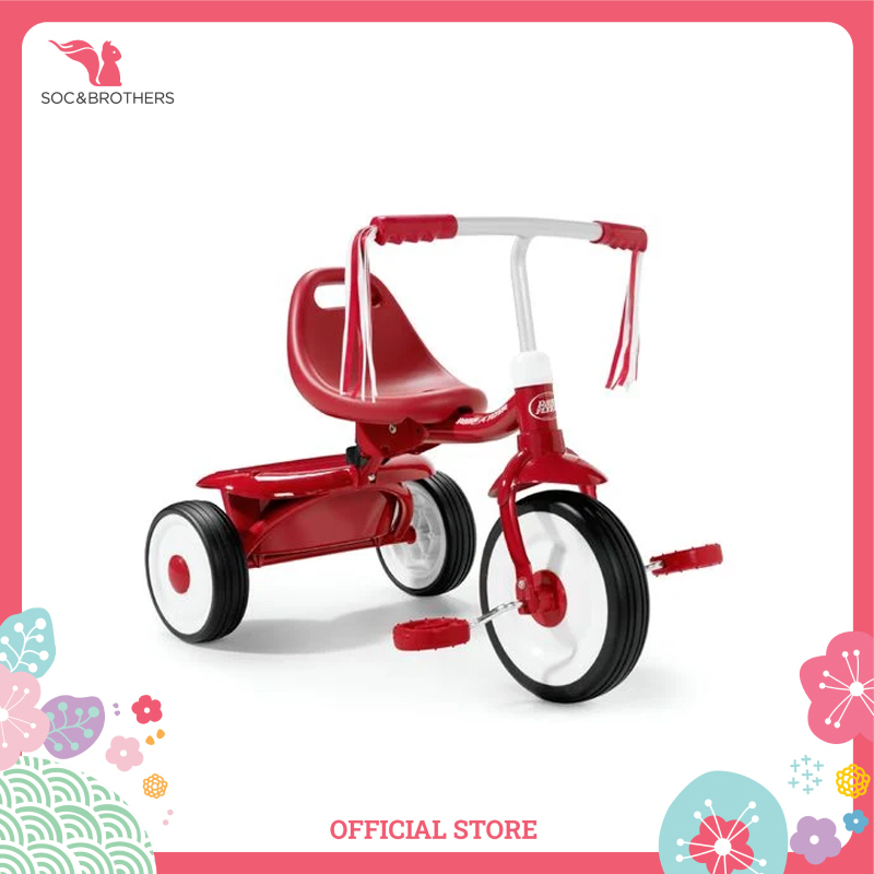 Xe đạp ba bánh trẻ em Radio Flyer Fold 2 Go Trike (Red)
