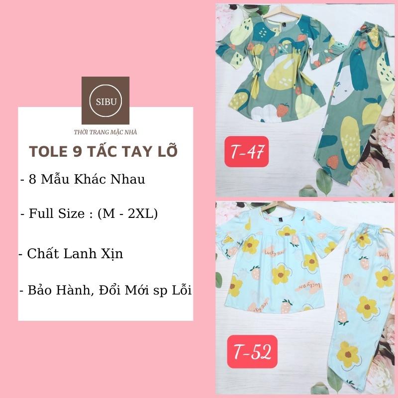 ❦⊙Đồ bộ TOLE lanh tay lỡ chất đẹp, mặc nhà nữ dễ thương mẫu mới đủ size