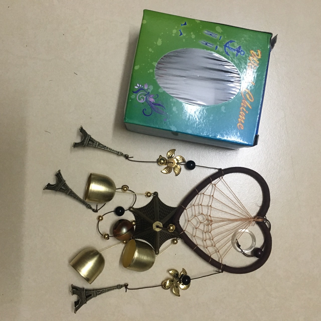 Chuông gió phong thủy và trang trí  Dream catcher hình tháp Effel VG40