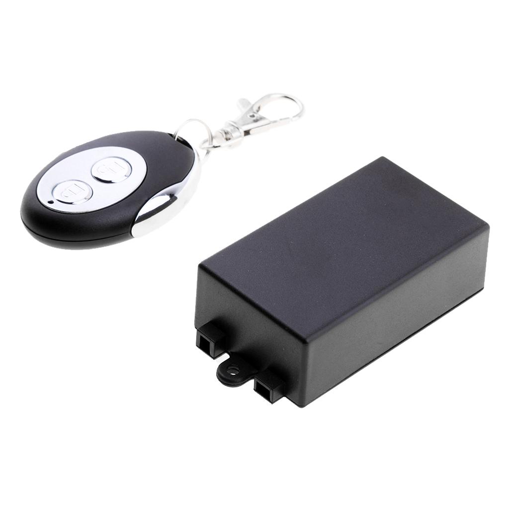 2 Channel RF Wireless Remote Control System DC12V 10A Relay Receiver Module for Garage Door Openers, Cars, LED Light