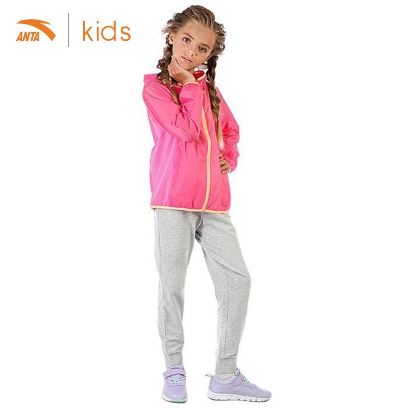 Áo khoác Jacket bé gái Anta Kids Running W36725601-4