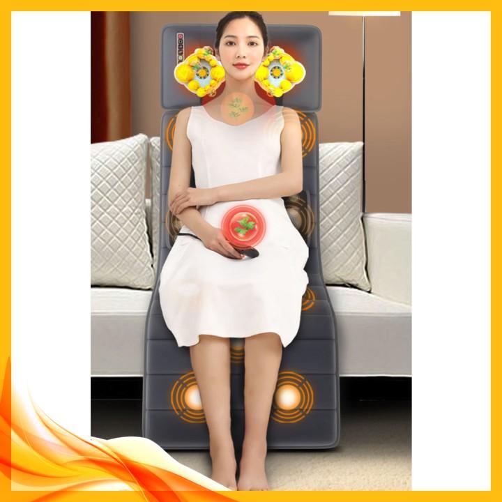 ️ Máy mát-xa lưng bằng điện với 10 động cơ rung Nệm mát-xa làm nóng cho cổ chân lưng eo giảm đau EXTRACARE