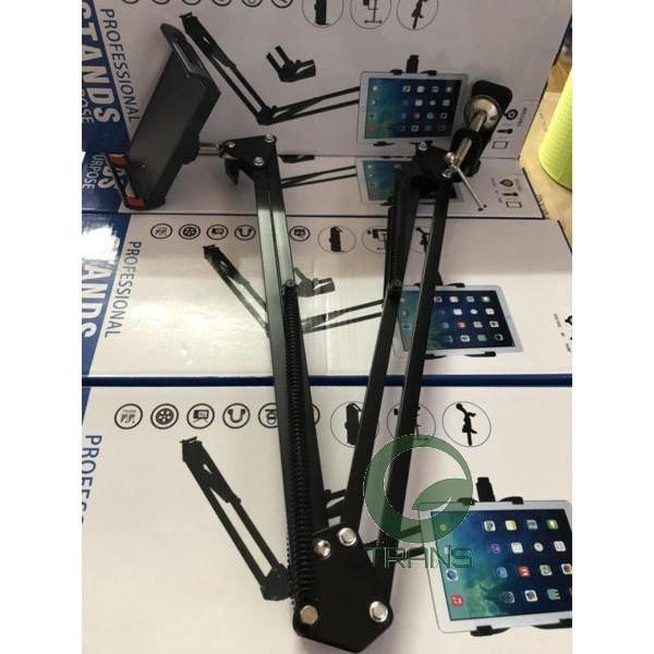 Giá đỡ ipad, điện thoại kẹp đầu giường, cạnh bàn đa năng xoay 360 độ điều chỉnh mọi góc độ