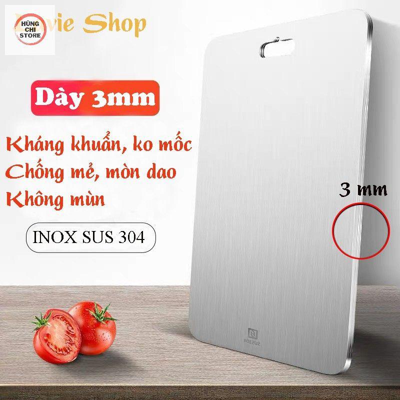 Thớt inox 304 kháng khuẩn Foodcom FC008 size 330*230mm, chống ẩm mốc độc hại