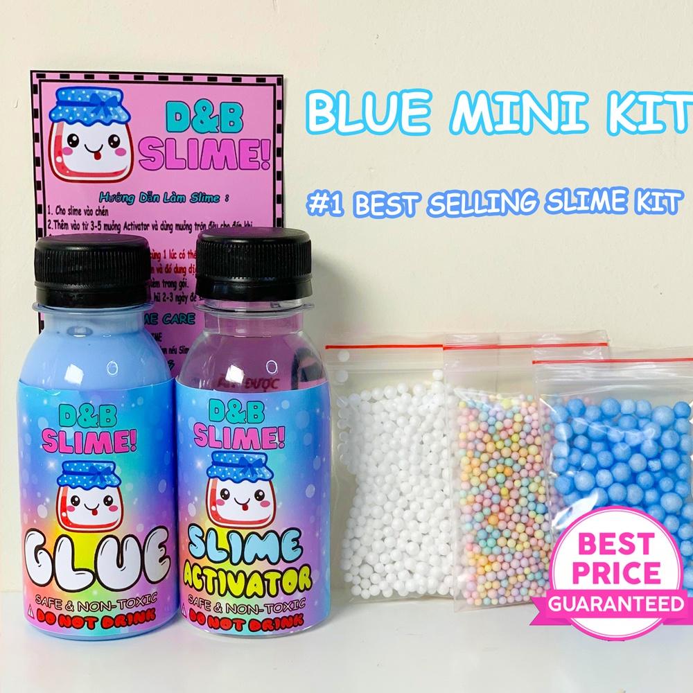 Bộ Kit làm Slime Basic - Kit làm Slime Cơ Bản Đủ Màu Thành Phẩm 120ML (Có hướng dẫn đầy đủ