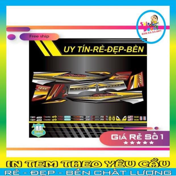 Tem rời Sirius xăng cơ V8