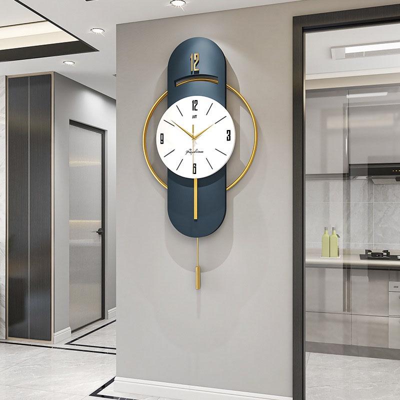 Đồng hồ treo tường trang trí số hiện đại kim trôi decor phòng khách, Homessen đồng hồ treo tường decor nghệ thuật