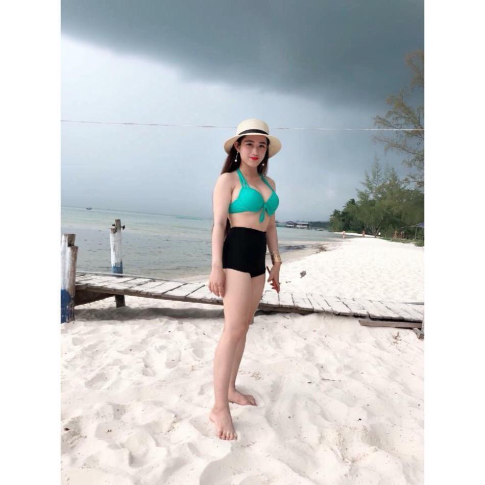 Bikini 2 Mảnh nơ xanh ngọc ( Ảnh chụp thật)
